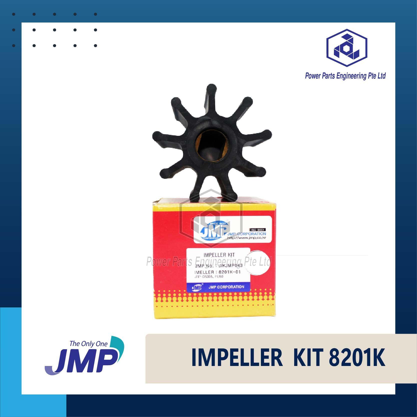 JMP 8201 / 8201-01K / 8201K Marine Flexible Impeller Kit